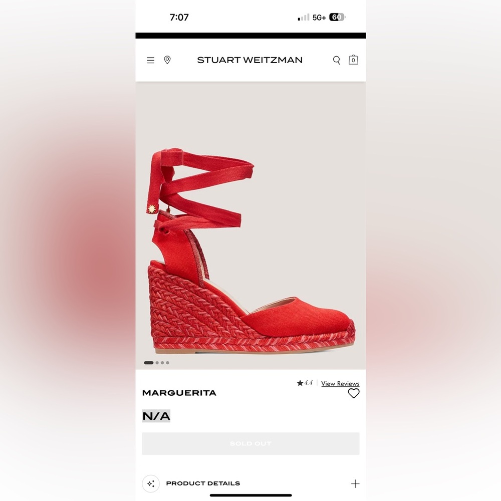 Stuart weitzman MARGUERITA ESPADRILLE WEDGE - Picture 3 of 10